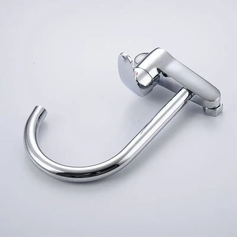 Dish sink faucet wall mounted double hole household sink sink sink sink sink wall outlet hot and cold water universal faucet