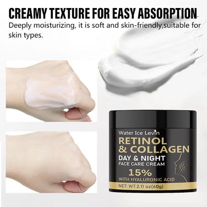 Retinol Cream, Retinol Collagen Cream, Vitamin C Moisturizer, Retinol Moisturizer, Suitable for Sensitive Facial Skin