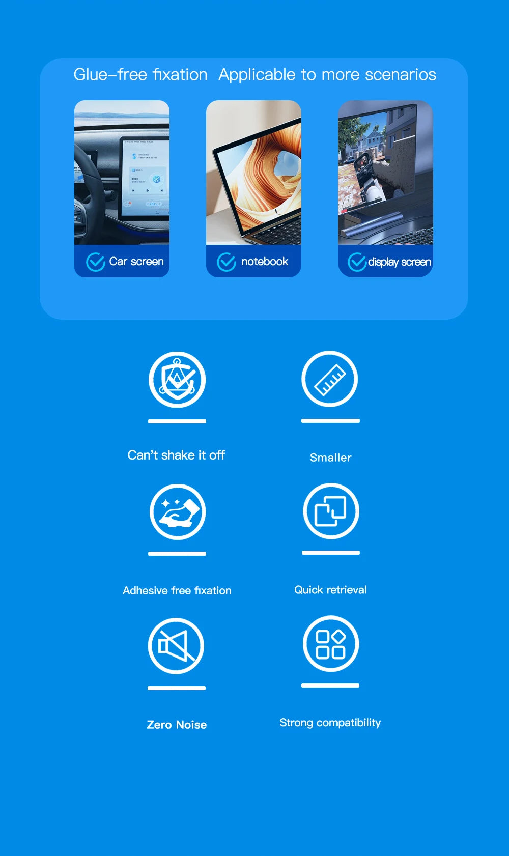 Magnet Car Mounted Display Screen Mobile Phone Holder 360 Degree Freely Rotation Foldable Mount Usded for Car Electric Vehicle