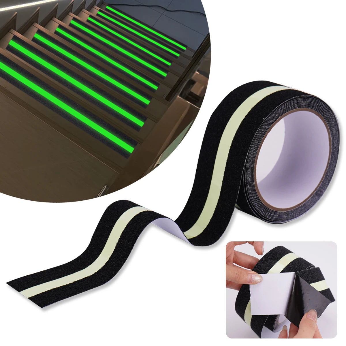 Anti Slip Grip Tape Heavy Duty Anti Slip Tape for Stairs Outdoor Indoor Waterproof Non-Slip Traction Grip Tape to Tub Step Boat