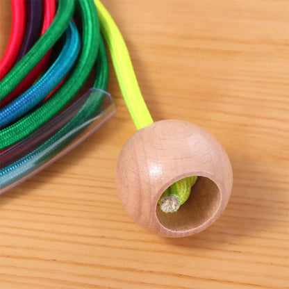 Anti-Slip Rainbow Long Rope Outdoor Fun Ball Handle Group Skipping Rope Exercise Workout Gym 5m Jump Rope Fitness Equipment