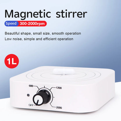 W601 Magnetic Stirrer Perfumes Mixer Laboratory Supplies 1000ml Agitators Stirrers Machine Small Stirring 300-2000RPM
