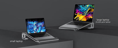 Ergonomic Laptop Stand Aluminum Alloy Laptop Stand Aluminum Portable Laptop Stand for Base with Wrist Pad