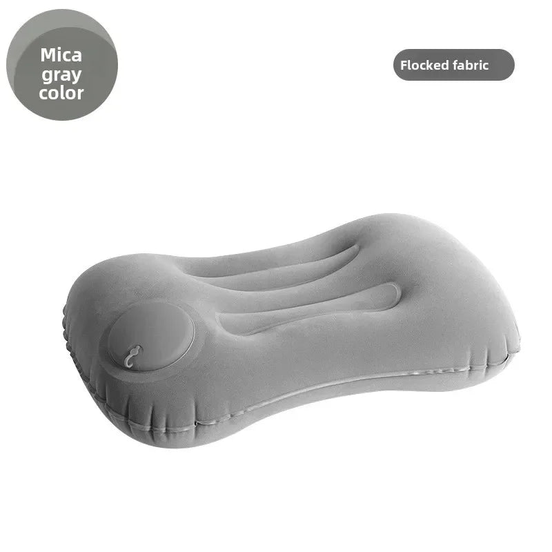 1Pcs Travel Press Inflatable Cushion Lumbar Cushion Square Inflatable Pillow Cushion Portable Foldable Outdoor Inflatable Pillow