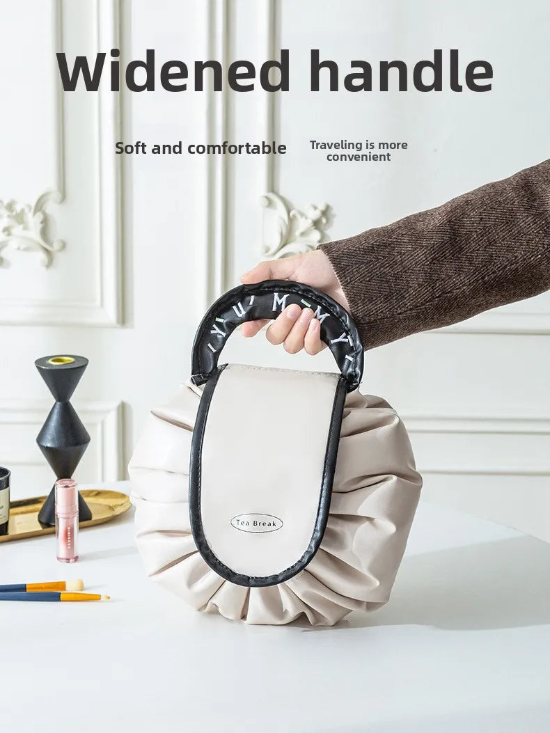 Travel Toiletry Makeup Bag   Drawstring Waterproof Large Capacity Portable Storage Bag