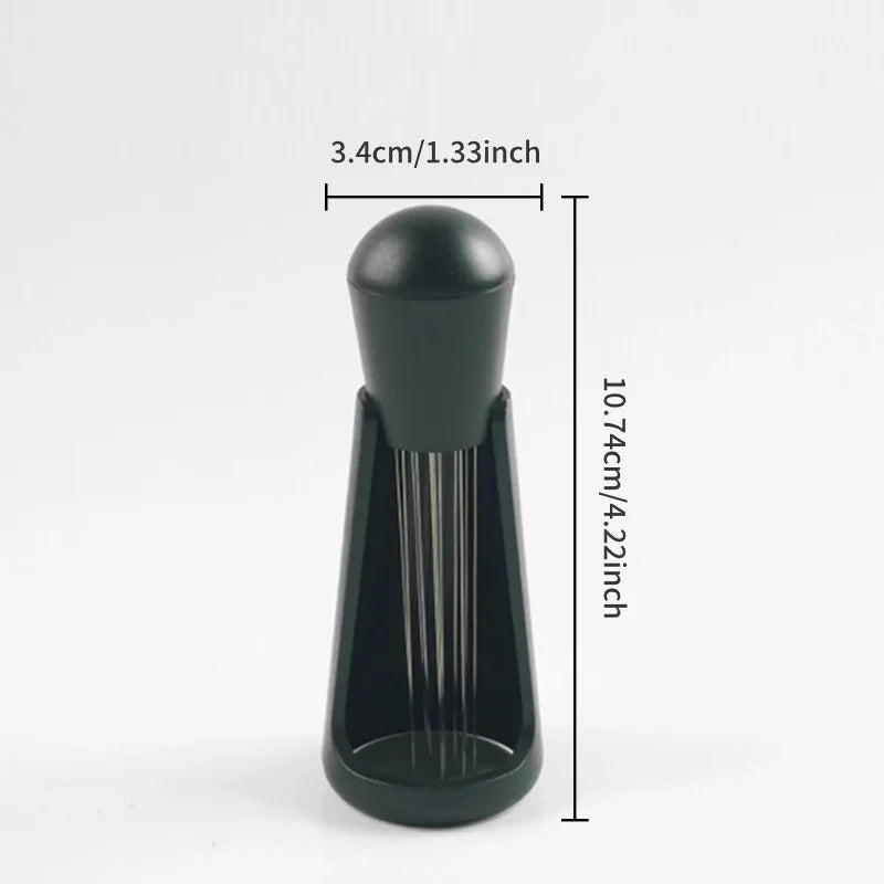 Espresso Coffee Stirring Tool, Coffee Powder Stirrer, Needle Distributor, Wood Handle, Barista Hand Distribution Tool