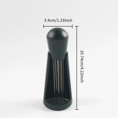 Espresso Coffee Stirring Tool, Coffee Powder Stirrer, Needle Distributor, Wood Handle, Barista Hand Distribution Tool