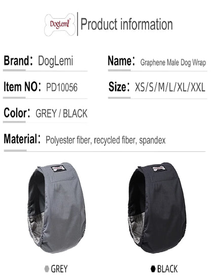 Washable Male Dog Diaper Reusable Pet Physiological Sanitary Pants Nappy Belly Band Wrap Hight Absorbent Leak Proof Diapers