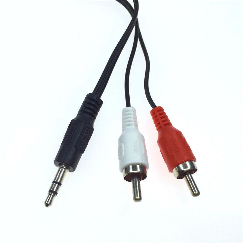1.5M 3.5mm Jack to 2 RCA Audio Cables Stereo 3.5 mm Male to 2RCA Male Coaxial Aux Cable For TV Sound Laptop Mp3 Speakers