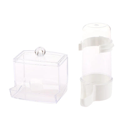 Rutin Chicken Automatic Food Feeder Large Capacity Anti-overturning Food Box Poultry Feeding Supplies Clear Food Dispenser