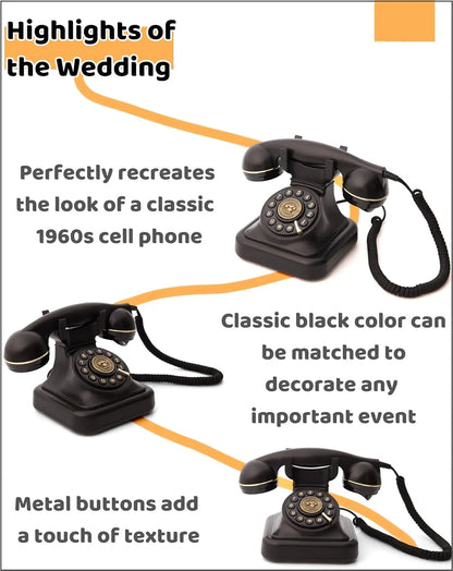 Wedding Audio Phone Guestbook Banquet Guests Voice Sign-In Phone Party Audio Blessing Message Phone Audio Book Phone