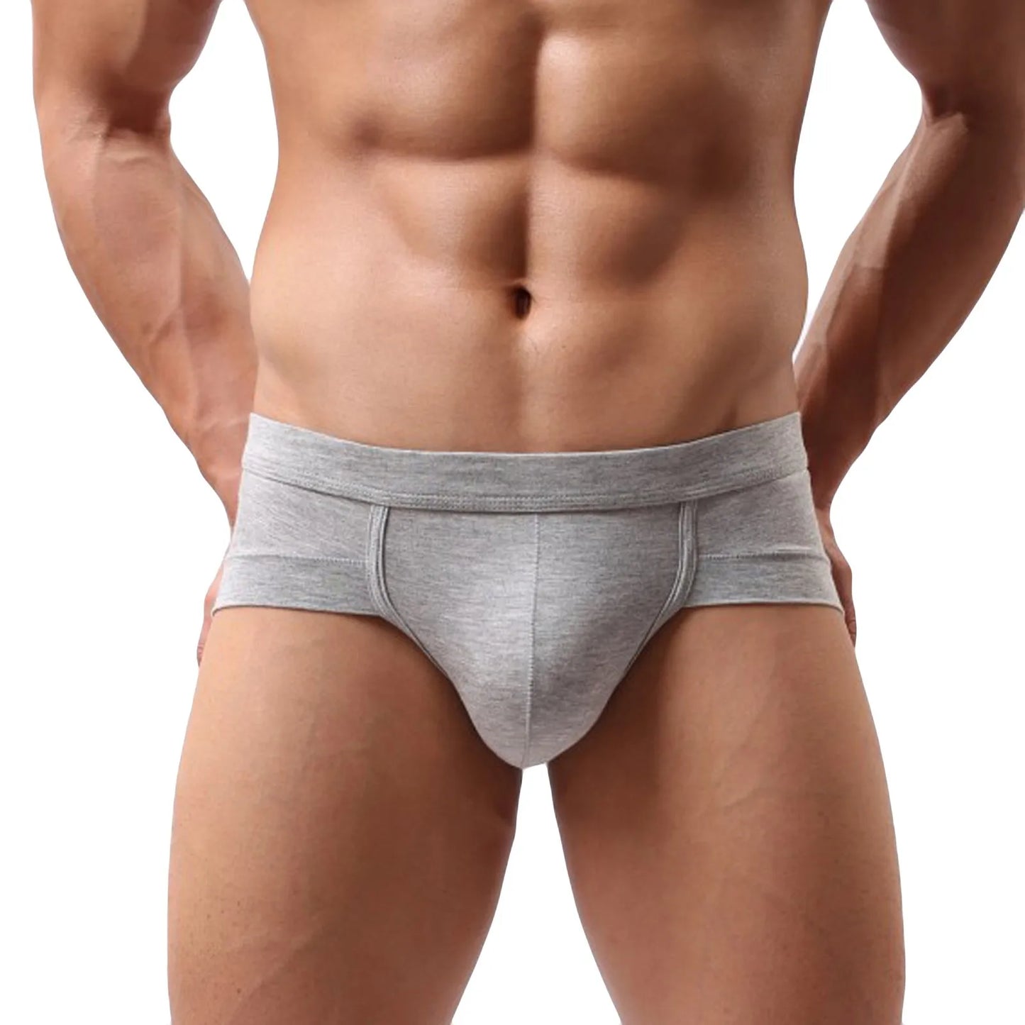 Mens Sexy Modal Underwear Briefs Men Low Rise U convex Pouch Brief Underpants Men Breathable Briefs