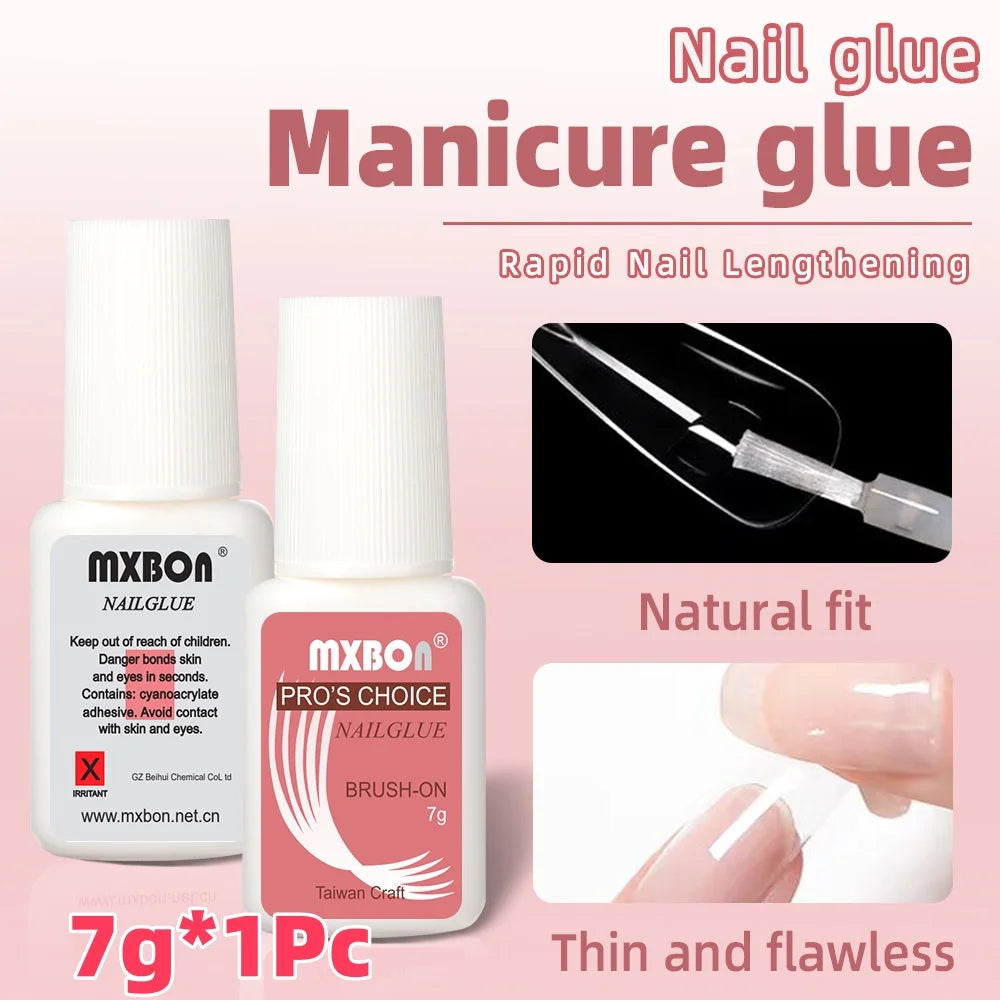 30/20/10pcs Fast-Dry Nail Glue Acrylic False Nail Tips Glue Gel For Fast Extension Super Bond Rhinestones False Nails Mini Glue