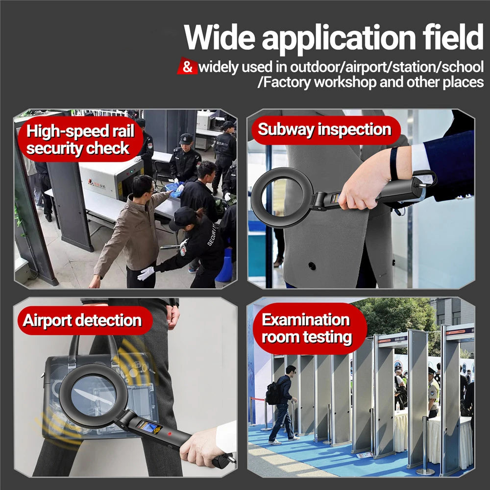 Handheld Metal Detector High Sensitivity Metal Detector Underground Multipurpose Metal Finder Buzzer & Vibration Alarm