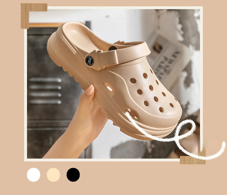 Women Clogs 2024 New Arrival Thick Platform Sandals Comfortable Fashion Slippers Summer Beach Slides