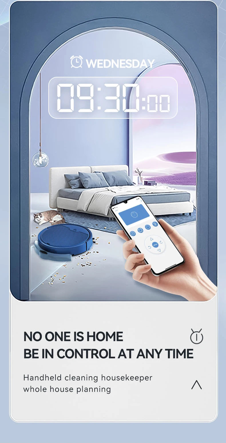 2024 New Automatic Sweeping Robot Vacuum Cleaner APP Control Water Tank Sweep And Wet Mopping Vacuum Clean Intelligent Robot