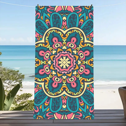 1PC Beach Towel Boho Design Bath Towels Extra Large Sand Free Quick Dry Travel Towels Gifts For Yoga Sports Adults
