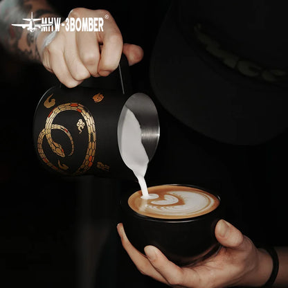 MHW-3BOMBER Coffee Milk Frothing Jug Latte Art Cup Stainless Steel Milk Frother Pitcher Jug Espresso Coffee Accessories