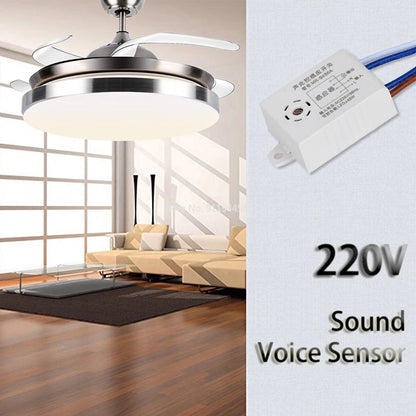 220V Sound Sensor Light Control Home Improvement Smart Switches Module Detector Intelligent Auto On Off Light Switch Accessories