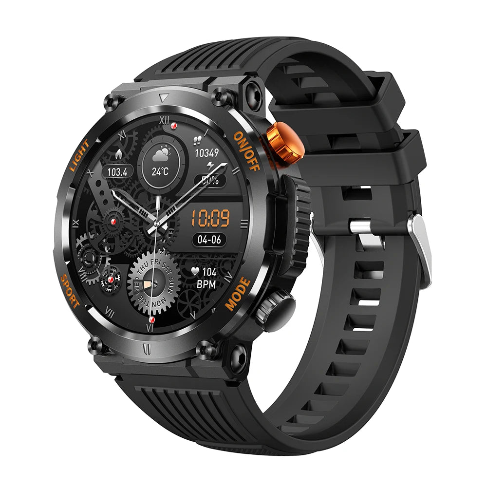 Smart Watch Men Bluetooth Call Health Monitor Sports Smart Watch IP67 Waterproof Outdoor Sports Watch 100+ Sports Modes