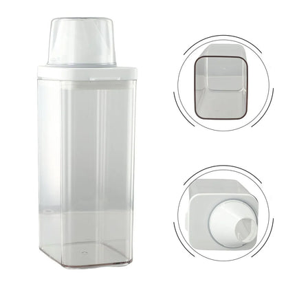 1PC High Quality Laundry Detergent Dispenser For Laundry Detergent Powder Kitchen Plastic Airtight Food Storage Containers
