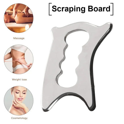 Gua Sha Massage Tool, Stainless Steel Muscle Scraper Massage Tools IASTM Tool for Soft Tissue Mobilization Tool Physical Therapy