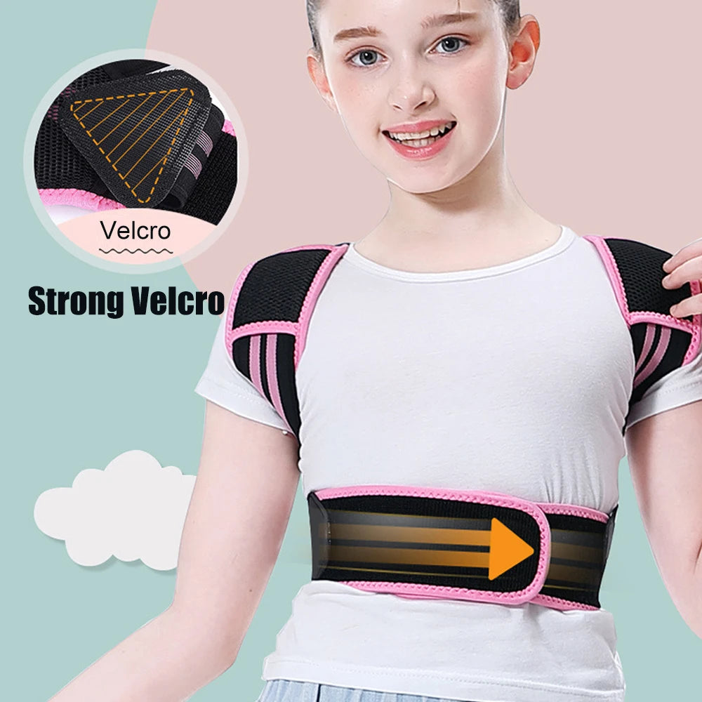TIKE Children Back Posture Corrector Orthopedic Corset Shoulder Lumbar Wasit Support Correction Kids Teens Straighten Upper Belt