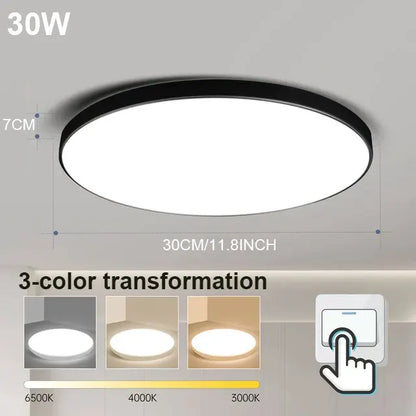 LED Ceiling Lamps Modern Ceil Light 18/30/40/72W Led 220V Ceiling Lights Round Living Room Bedroom Indoor Kitchen Lighting Lamp