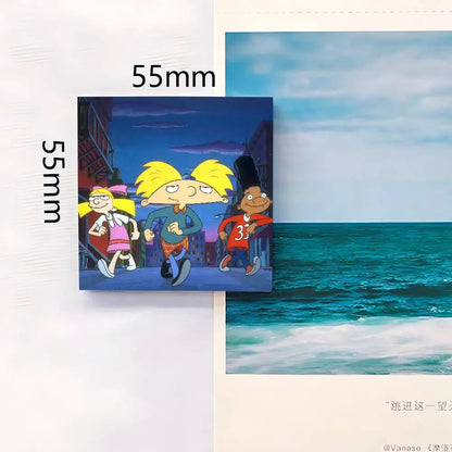 Cartoon H-Hey Arnold Fridge Magnets Fridge Magnets (Suitable for refrigerators/whiteboards/home multi-purpose)