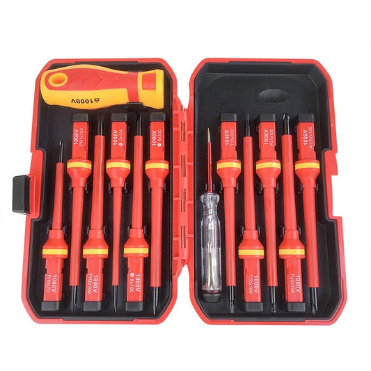 Electrician Repair Tools Kit 13pcs 1000V Changeable Insulated Screwdrivers Set