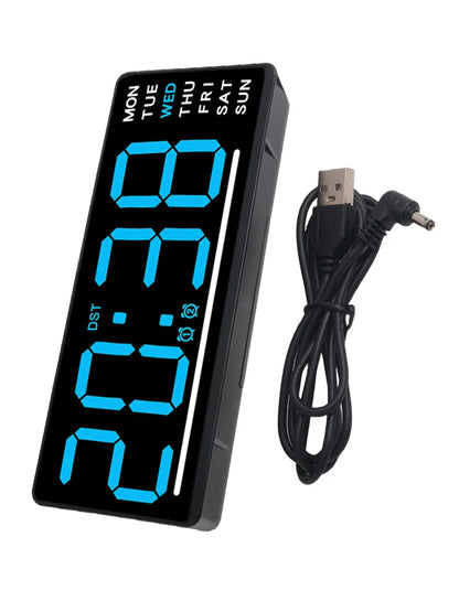 Silent Digital Alarm Clock for Babies,LED Bedside Clock with Night Light Multiple Functions | Adjustable Tone Volume