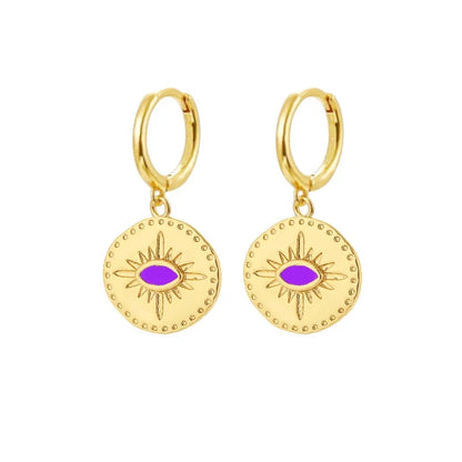 Enamel Earrings Colorful  Chili & Coin Pendant Drop Ear Ring Piercing Pendientes Punk Party Jewelry Modern Women's Earrings 2025