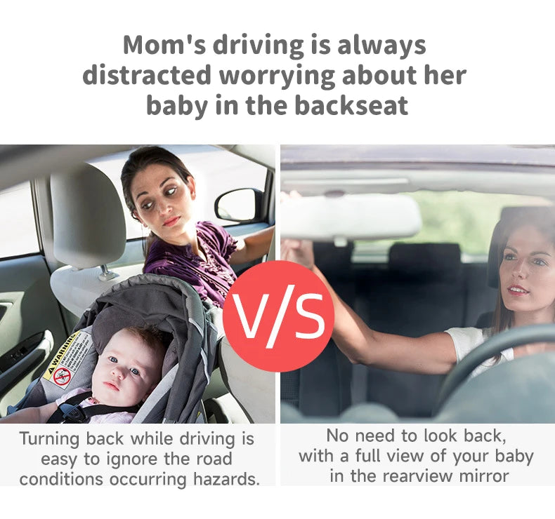 Baby Mirror Car Seat Toys Baby Rear Mirror Hanging Toys Kids Monitor Infant Tummy Time Toys Travel Toys Babies Carseat Toy Gifts