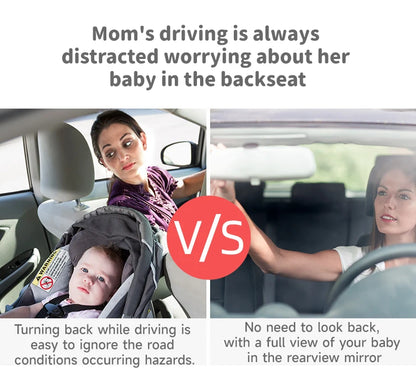 Baby Mirror Car Seat Toys Baby Rear Mirror Hanging Toys Kids Monitor Infant Tummy Time Toys Travel Toys Babies Carseat Toy Gifts