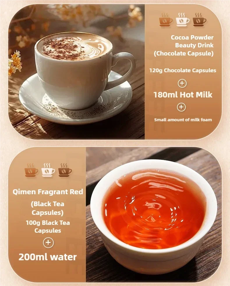 Portable Coffee Maker Electric Capsule Grind Coffee Brewer is suitable for ground coffee and KCUP Capsule coffee capsules