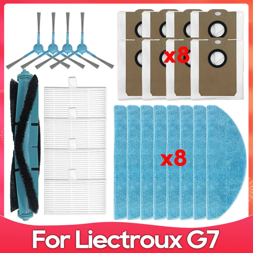 Compatible For ( Liectroux G7 / AENO RC4S / EVOLUTION AIRO ) Roller Side Brush Filter Mop Dust Bag Robot Vacuums Accessory