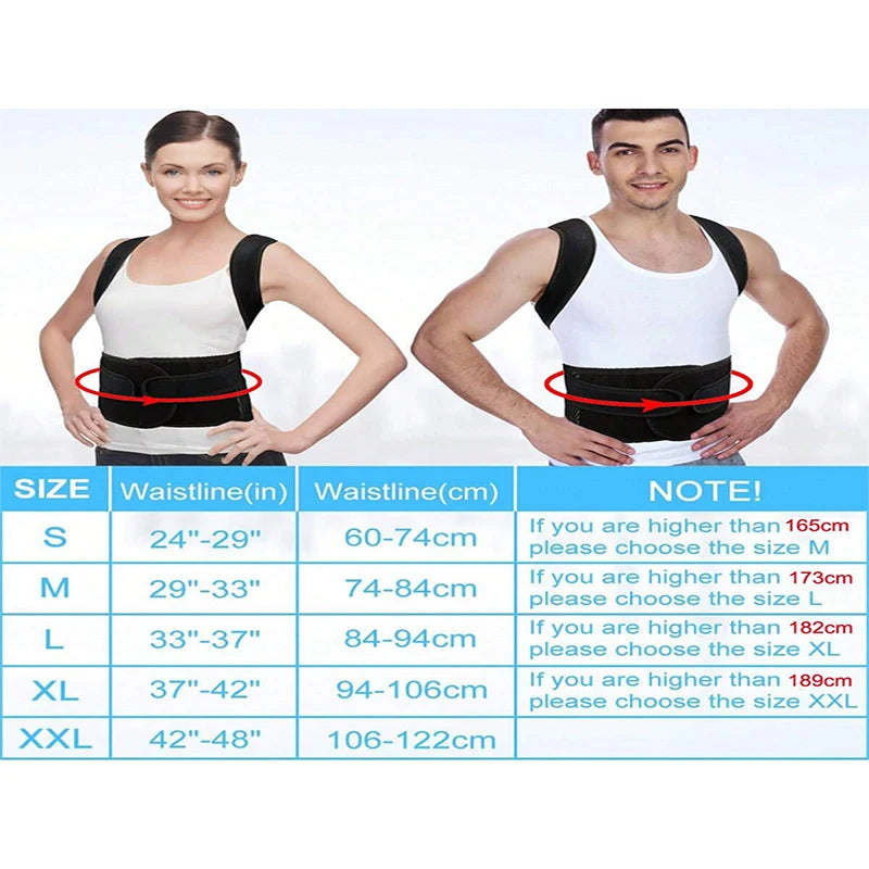 Posture Corrector For Women And Men Back Brace Adjustable & Comfy Support  And Shoulder Straightener For Spine Improves Posture