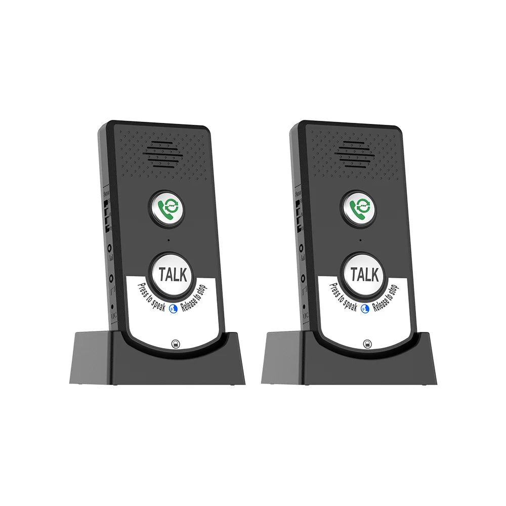 2 Pack H8-2T Intercoms Wireless for Home Voice Caller Home Ultra Long Distance Portable Wireless Voice Interphone Elderly Caller