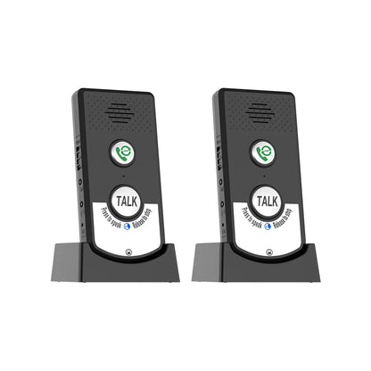 2 Pack H8-2T Intercoms Wireless for Home Voice Caller Home Ultra Long Distance Portable Wireless Voice Interphone Elderly Caller