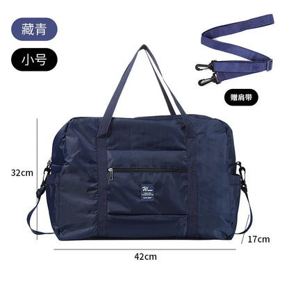 2025 Newest Moving Luggage Bag Hand-held Drawbar Travel Bag Women's Business Foldable Travel Clothing Storage Bag