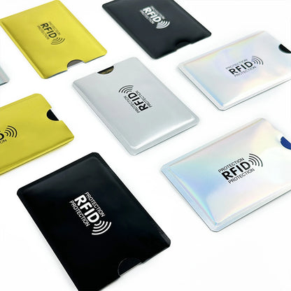 Portable RFID Blocking Sleeves Multi-color Credit Card Protector Protect Your Cards From Electronic Theft