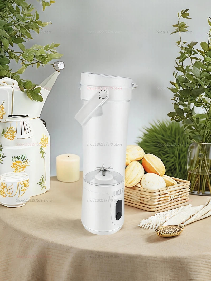 Portable Juice Blender 600ML 12 Blades Household USB Rechargeable Electric Juicer for Smoothies Fruit Mixing Personal Blender