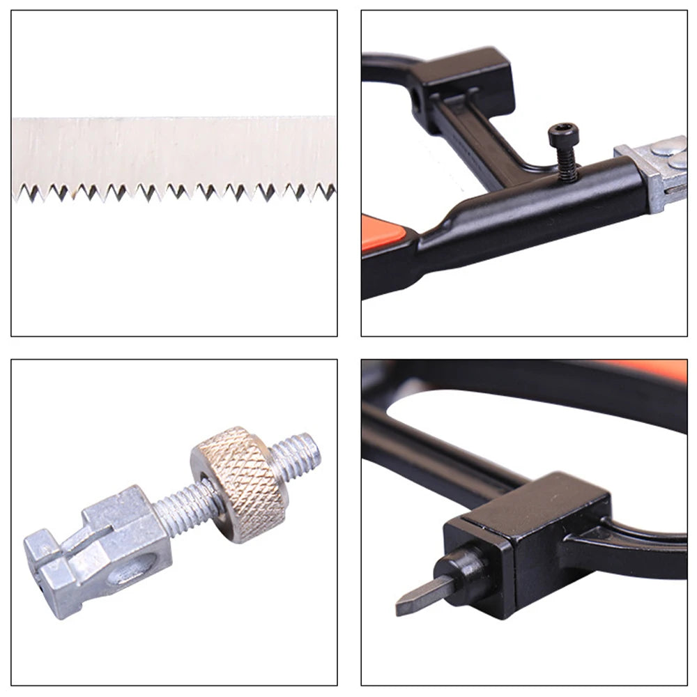 Magic Hand Saw Multi functional Mini Magic Saw Aluminum Alloy Steel Saw Woodworking Saw Bow Set Hand Saw Set