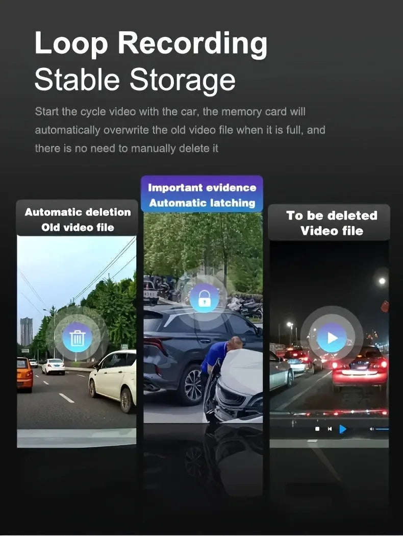 2 Camera Dash Cam For Car Camera 1080P Video Recorder  Car DVR Front Rear View Camera Night Vision Black Box Car Accessories