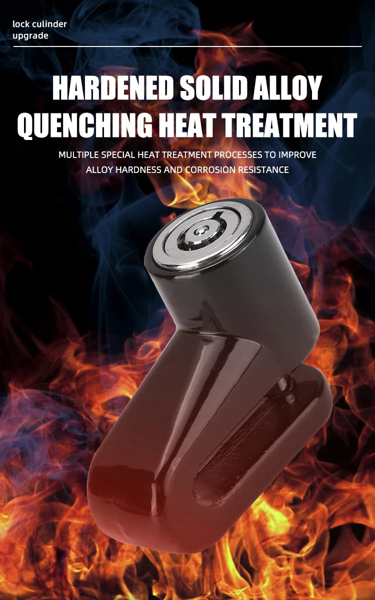 Motorcycle Bike Lock Security Anti Theft Bicycle Motorbike Motor Disc Brake Lock Theft Protection for Scooter Safety Motor Lock