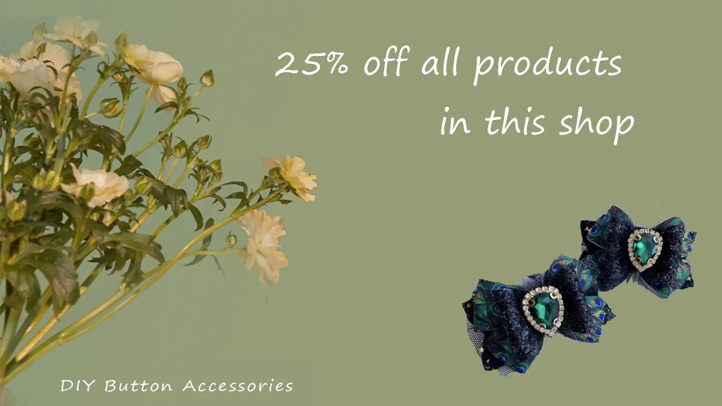 10Pcs 25*30MM Alloy Acrylic Flower Plate Accessories DIY Wedding Clothes Hair Accessories Invitations Decorative Accessories