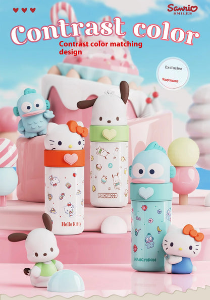 Cartoon Insulated Cup With High Appearance Children'S Water Cup Cute And Portable Student Food Grade Insulated Water Cup Gift