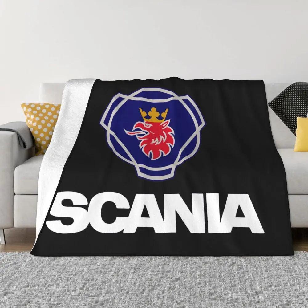 Sweden Saabs Scanias Blankets Fleece Winter Portable Lightweight Thin Throw Blanket for Bedding Travel Bedspread