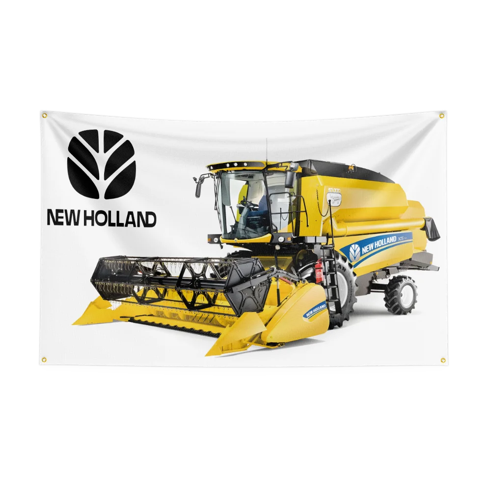 90x150CM TRACTORS New Hollands Agriculture Flag Polyester Printed Excavator Banner For Decor