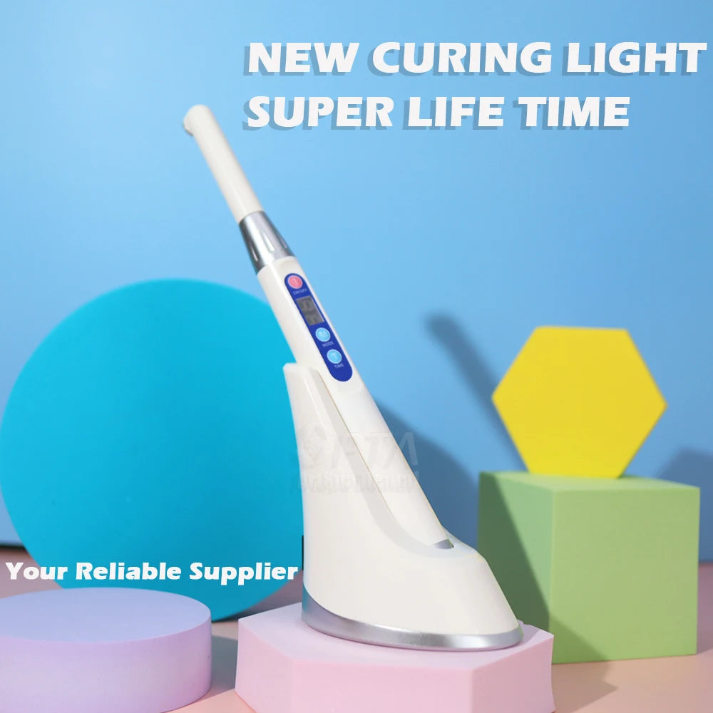 LED Dental Curing Lamp 1 second Light Cure with 3 Working Modes Full Power Adjustable Work Time Dentist Teeth Whitening Tool